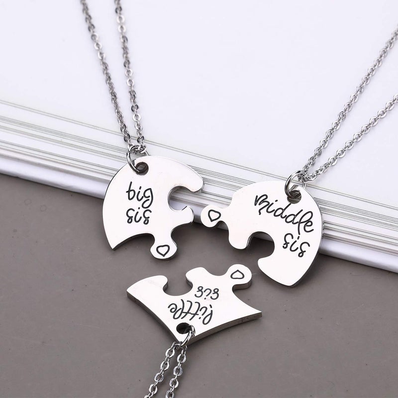 Yonhon 3 Big Middle Little Three Sister Necklace for 3 - Image 3